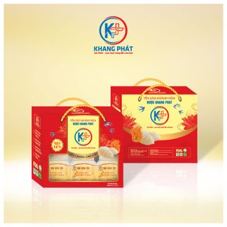 Tổ Yến Chưng Đông Trùng Hạ Thảo Dược Khang Phát (Thùng 12 Hộp Quà x 6 Hũ 70ml)