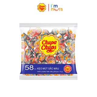 Kẹo mút Chupa Chups hương Hoa và Trái cây hỗn hợp gói lớn 60 que