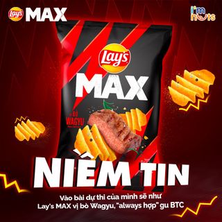 Snack Khoai tây Lays Max đủ vị