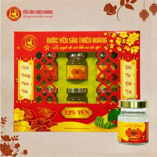 YẾN XUÂN 2025_YẾN SÀO THIÊN HOÀNG 12% (HỘP 6 LỌ X 70ML)