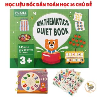 Học Liệu Toán Học Mathematics Quiet Book Sách Bóc Dán Toán Thông Minh Đầu Đời Cho Bé
