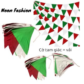 Bán sỉ dây cờ tam giác bằng vải trang trí Noel NOON FASHION