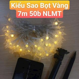 Đèn led nháy năng lượng mặt trời 7M 50 bóng trang trí nhà cửa, trang trí cây thông noel lễ tết giọt nước 30/50/100 bóng led