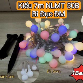 Đèn led nháy năng lượng mặt trời 7M 50 bóng trang trí nhà cửa, trang trí cây thông noel lễ tết giọt nước 30/50/100 bóng led