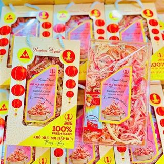 Mực Sợi Hấp Dừa Hộp Lớn To (Thùng 60 hộp x 500gr)