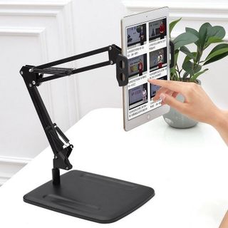GIÁ ĐỠ KẸP IPAD KHỚP NÂNG XOAY 360 ĐỘ ĐA NĂNG