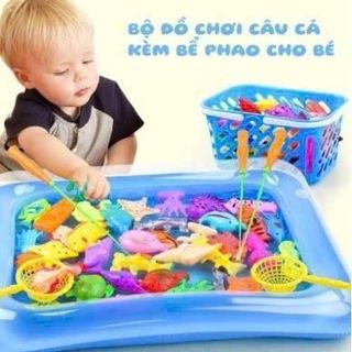 BỘ ĐỒ CHƠI CÂU CÁ KÈM RỔ