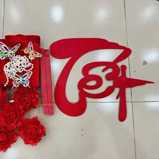 SET CHỮ TẾT TRANG TRÍ DECOR CHÚC MỪNG NĂM MỚI KÈM PHỤ KIỆN