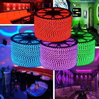 Cuộn 100 mét Dây Led 2835 2 hàng 120 chip/1m tặng 1 dây nguồn ko chớp, trang trí quấn cây,hắt trần