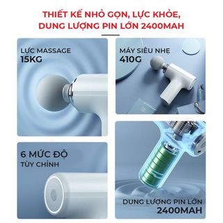 MÁY MASSAGE CẦM TAY GUN K15 CAO CẤP