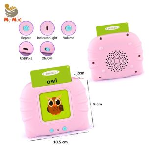 Máy Đọc Thẻ Song Ngữ Anh Việt  Kèm 112 Thẻ Flashcard Thông Minh Và Sạc -học liệu montessori