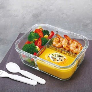 HỘP CƠM, HỘP THỦY TINH 3 NGĂN CÓ NẮP ĐẬY
