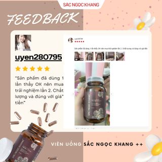 COMBO 03 Viên Uống Sắc Ngọc Khang ++ [Hộp 120 Viên] TẶNG 1 trong 2 COMBO tặng kèm