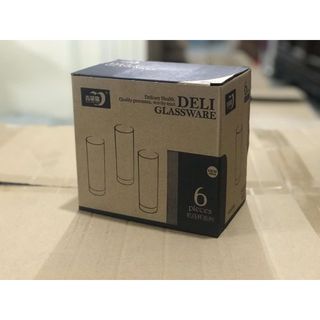 BỘ 6 LY THỦY TINH ỐNG CAO 60164