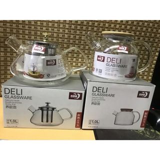 BÌNH LỌC TRÀ THỦY TINH CHỊU NHIỆT DELI 1L