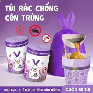 Túi Rác Lavender Tím Cuộn