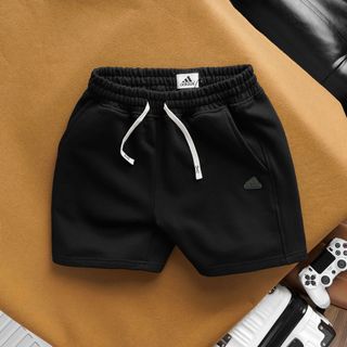 Short thun nam. Chất chân cua . Cotton dày thoáng mát, lưng co giãn, thoải mái.