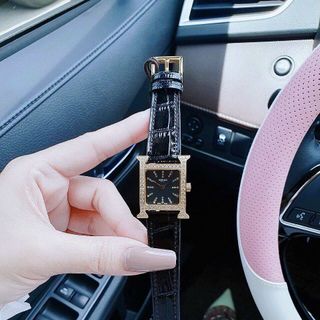 ĐỒNG HỒ NỮ CAO CẤP MỚI NHẤT HEMES DÂY DA MẶT TIA NIỀNG ĐÁ VÀNG