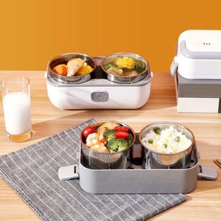 HỘP CƠM HÂM NÓNG 2 TẦNG 4 NGĂN LUNCHBOX