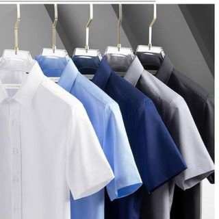 Áo sơ mi nam ngắn tay ,chất vải lụa Thái CUỐN SƯỜN 2 BÊN mềm mịn thoáng mát