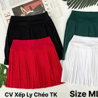 Chân váy xếp ly chéo kho xuất lô mới