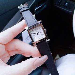 ĐỒNG HỒ NỮ CAO CẤP MỚI NHẤT HEMES DÂY DA MẶT TIA NIỀNG TRƠN BẠC