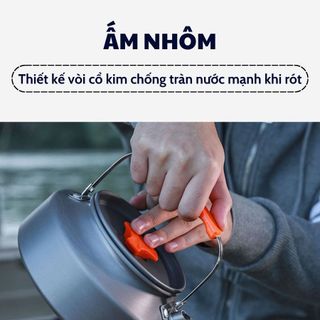 BỘ NỒI CHẢO CHỐNG DÍNH NẤU ĂN KHI ĐI DU LỊCH 8 MÓN