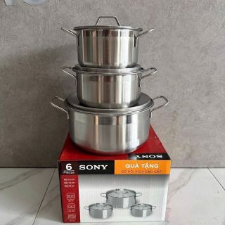 Bộ 3 Nồi Inox Sony Làm Quà Tặng