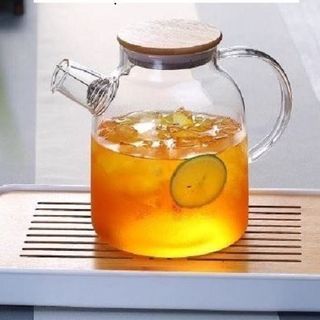 BÌNH THỦY TINH 1,8L NẮP GỖ MIỆNG LÒ XO (THÙNG 24)