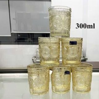 BỘ 6 LY THỔ CẨM HỌA TIẾT MẶT TRỜI