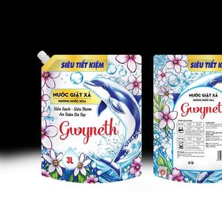Nước Giặt Xả Gwyneth 3kg Hàng Xịn (Thùng 4 Túi)