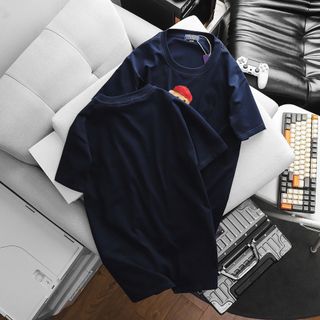 Áo thun nam. Chất vải cotton 4 chiều dày xịn mịn nét  Thiết kế sang chảnh logo in cute đẹp mắt