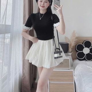 SET ÁO VIỀN TAY CHÂN VÁY BÍ - LÊ PHƯƠNG BOUTIQUE