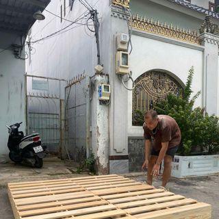 Giường Pallet Cao 15cm Gỗ Tự Nhiên Xử Lý Chống Mối Mọt Đủ Kích Thước - Pallet Giá Xưởng Nan Dày