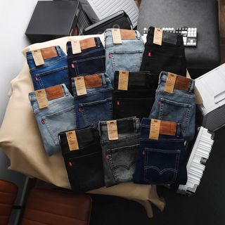 Quần jean dài nam. Vải 9 phẩm dày dặn có thun co dãn