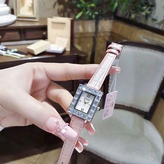 ĐỒNG HỒ NỮ CHÍNH HÃNG MỚI NHẤT SCOTTIE DÂY DA MẶT CHỮ NHẬT