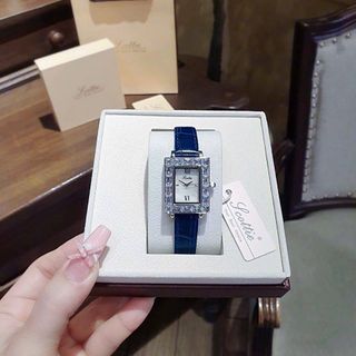 ĐỒNG HỒ NỮ CHÍNH HÃNG MỚI NHẤT SCOTTIE DÂY DA MẶT CHỮ NHẬT