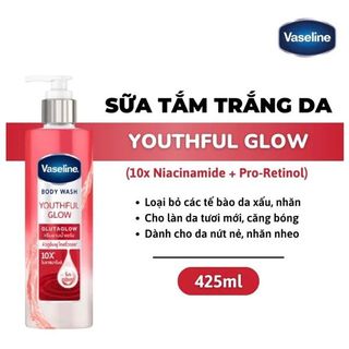 Sữa Tắm Vaseline Body Wash GlutaGlow 10X 425ml (Thùng 8 Chai)