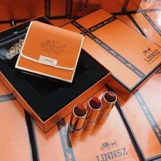 Set son túi xách Linnszvỏ cam sang xịn