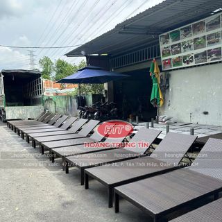 Giường tắm nắng ngoài trời giá rẻ hàng mới
