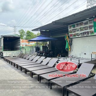Giường tắm nắng ngoài trời giá rẻ hàng mới