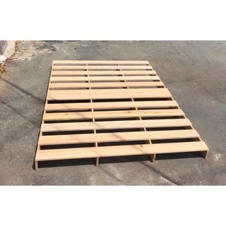 Giường Pallet Cao 10cm Gỗ Tự Nhiên Xử Lý Chống Mối Mọt Đủ Kích Thước - Pallet Giá Xưởng Nan Dày