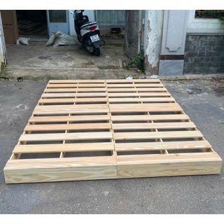 Giường Pallet Cao 15cm Gỗ Tự Nhiên Xử Lý Chống Mối Mọt Đủ Kích Thước - Pallet Giá Xưởng Nan Dày
