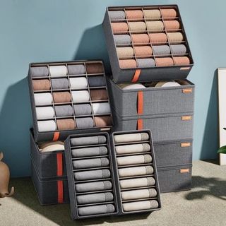 SET 4 HỘP VẢI ĐỰNG ĐỒ CHIA NGĂN TIỆN DỤNG