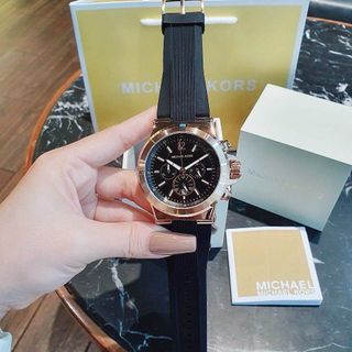 ĐỒNG HỒ NAM TRUNG CẤP HOT TREND M KORS DÂY CAO SU MẶT TO