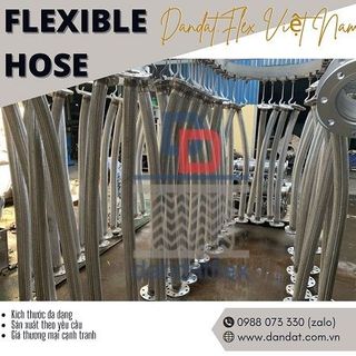 Khớp nối mềm inox DN40-DN50-DN80, Khớp nối chống rung, Ống mềm inox