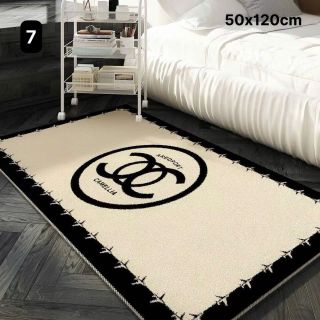 Thảm Lau Chân Lông Cừu in 5D Thảm Chân Giường Decor Trang Trí phòng Ngủ size 50x120cm
