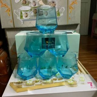 BỘ 6 LY THỦY TINH EO LỤC GIÁC 310ML
