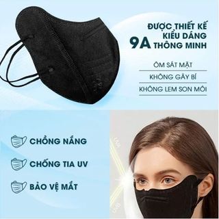 100, 50 cái Khẩu Trang 9A Chống Nắng Toàn Diện, 5 Lớp Dầy Dặn,Chống Tia Uv, Khẩu Trang Đi Nắng - CTB825