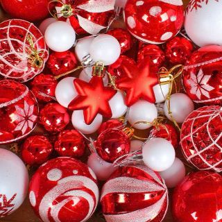 Sét Bóng châu trang trí Noel 44 chi tiết